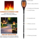 33 Led Outdoor Waterproof Solar Powered Small Torch Flame Lights - Image 7