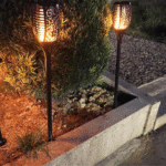 33 Led Outdoor Waterproof Solar Powered Small Torch Flame Lights - Image 9