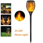33 Led Outdoor Waterproof Solar Powered Small Torch Flame Lights - Image 2
