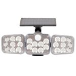3 Adjustable Heads 270° Wide Angle Illumination Solar Lights Outdoor