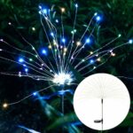 2PCS Solar Fireworks Lamps 90 LED Multi-Color Outdoor Christmas Lights - Image 14