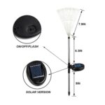 4PCS 120 LED Multi Color Outdoor Firework Solar Garden Decorative - Image 4