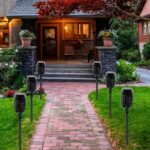 4 Pack Solar Lights Outdoor Solar 12 Led Torch Flickering Flame Lights - Image 5