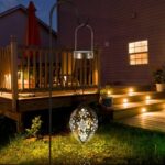 2Pcs Solar LED Hanging Lantern Lights Metal Garden Patio Decor Lights - Image 7