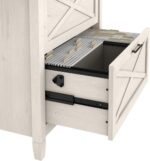 Bush Furniture Key West 2 Drawer Lateral File Cabinet in Linen White - Image 3
