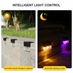4 Pack Outdoor Deck Lights Solar Color Changing Path Garden Patio - Image 6
