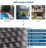 6PCS Outdoor Patio Furniture Set PE Wicker Rattan Sectional Sofa Patio - Image 7