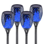 4 Pack Solar Lights Outdoor Solar 12 Led Torch Flickering Flame Lights - Image 14