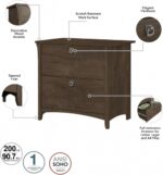 Bush Furniture Salinas 2 Drawer Lateral File Cabinet in Ash Brown - Image 5