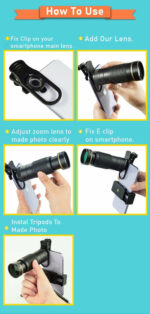 Dragon 36X Mobile Phone Lens Kit With Tripod - Image 19