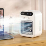 Portable Air Conditioner Fan 2 Speeds Air Cooling Fan with Humidifier - Image 5
