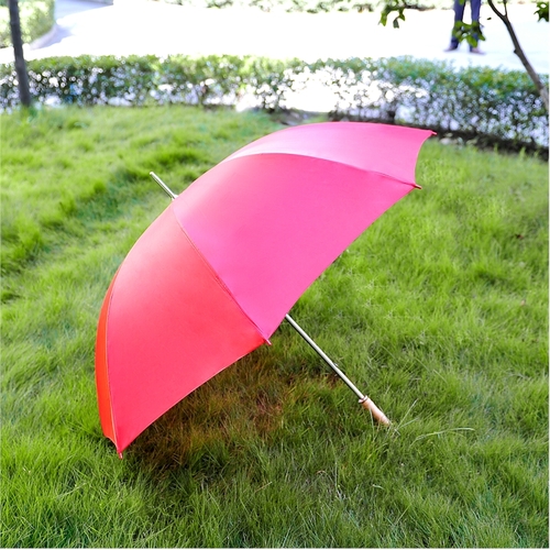 Solid-Red-Golf-Umbrella-UMRED60.jpg 60 Inch Solid Red Windproof Umbrella - Image 1