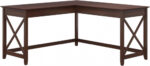 Bush Furniture Key West 60W Modern Farmhouse L Shaped Desk in Bing