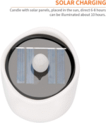 Solar Powered LED Candle Lights for Wedding Party Christmas Decoration - Image 6