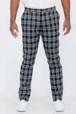 Plaid Slim Fit Trouser Pants SR010 - Image 2
