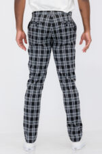 Plaid Slim Fit Trouser Pants SR010 - Image 3