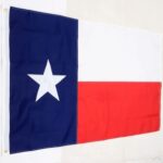 Texas Flag Heavy Duty Outdoor Embroidered Stars Brass Grommets