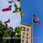 Texas Flag Heavy Duty Outdoor Embroidered Stars Brass Grommets - Image 4