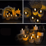 6PCS Waterproof Smokeless Solar Candles Lights Flame Light - Image 4