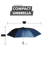 Compact Navy Blue Umbrella - Image 3