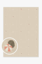Gray Malin Umbrella Dot Cream & Pink Tufted Rug - Image 4