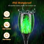 4 Pack Solar Lights Outdoor Solar 12 Led Torch Flickering Flame Lights - Image 19